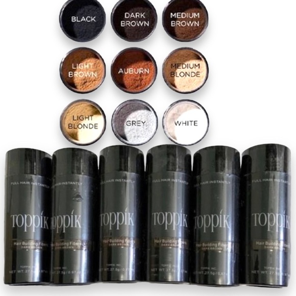 Toppik Other - Toppik keratin unisex hair building fibers 27.5 gr lot of 6 bottles weekend sale